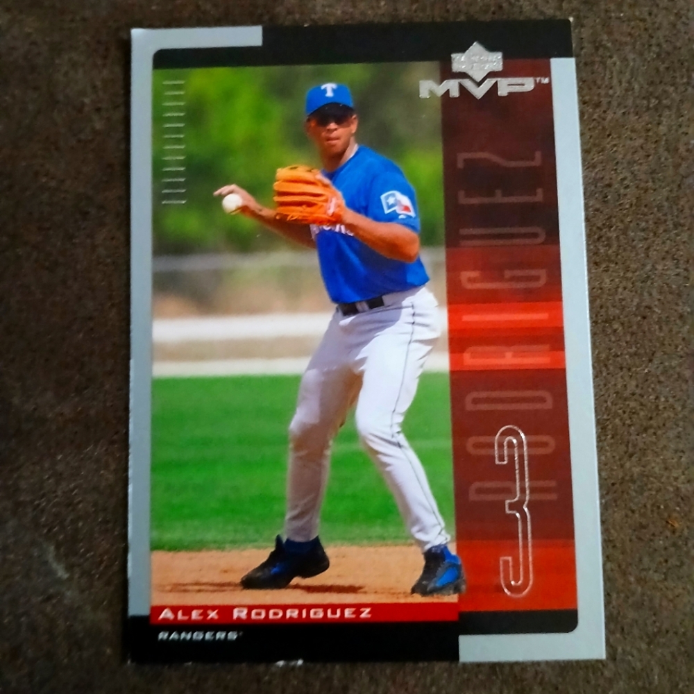 Alex Rodriguez baseball card.